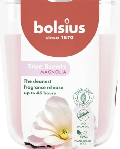 Bolsius geurkaars True Scents Magnolia roze 45 uur D 8,4 H 5,2 cm