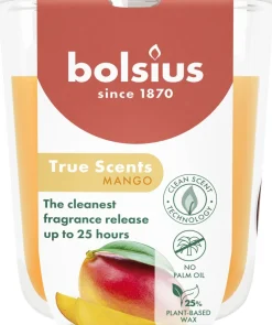 Bolsius geurkaars True Scents Pomegranate rood 24 uur 9,2 x 9,4 x 6,6 cm