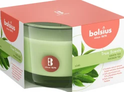 Bolsius geurkaars True Scents Green Tea groen 24 uur D 9,2 H 6,6 cm