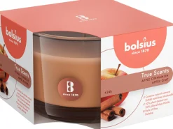 Bolsius geurkaars True Scents Apple Cinnamon bruin 24 uur D 9,2 H 6,6 cm