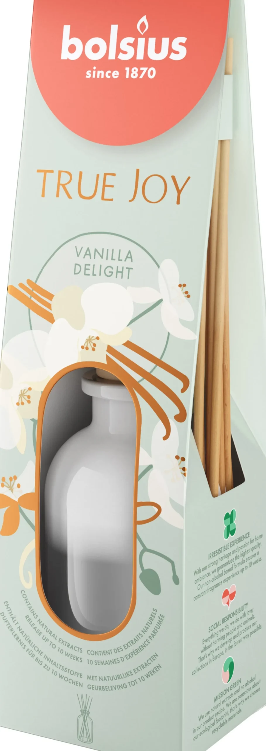 Bolsius geurstokjes True Joy Vanilla Delight 80 ml
