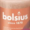 Bolsius stompkaars Rustiek Shine beige 35 uur D 6,8 H 8 cm