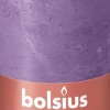 Bolsius stompkaars Rustiek Shine paars 60 uur D 6,8 H 13 cm