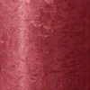 Bolsius stompkaars Rustiek Shine rood 85 uur D 6,8 H 19 cm