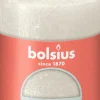 Bolsius stompkaars Rustiek Shimmer wit 35 uur D 6,8 H 8 cm