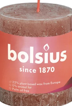 Bolsius stompkaars Rustiek Shine bruin 35 uur D 6,8 H 8 cm