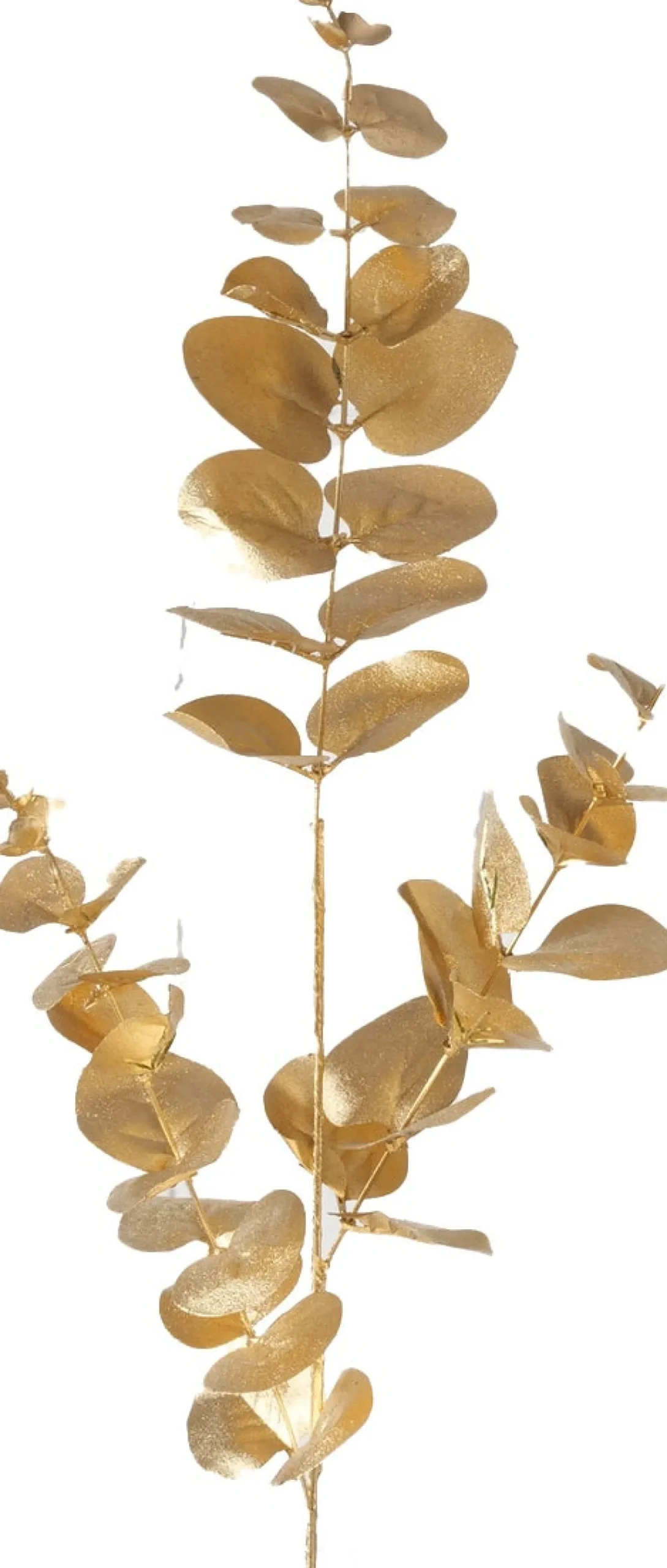 Boltze kunsttak eukalyptus goud H 80 cm