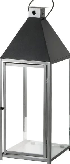 Boltze lantaarn Angelo zwart 36 x 36 x 97 cm