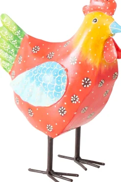 Boltze tuinbeeld Bo kip rood 22 x 12 x 28 cm