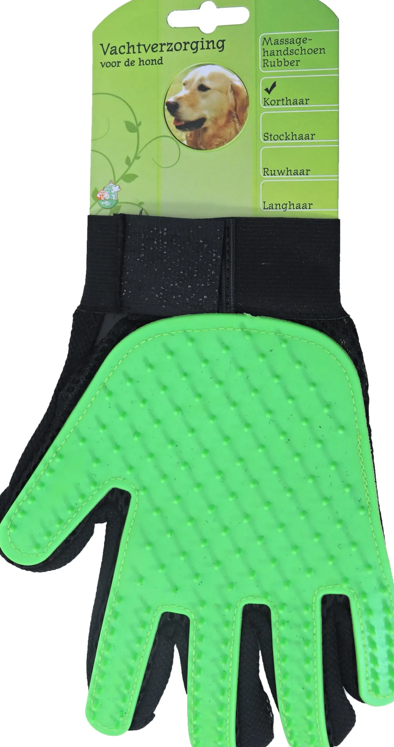Boon hondenborstel handschoen rubber