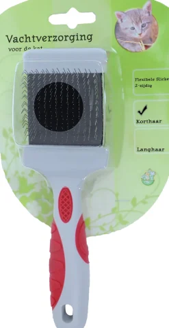 Boon kattenborstel flexibele slicker 2-zijdig S
