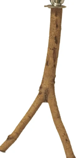 Boon zitstok met schroefdraad bruin 20 cm