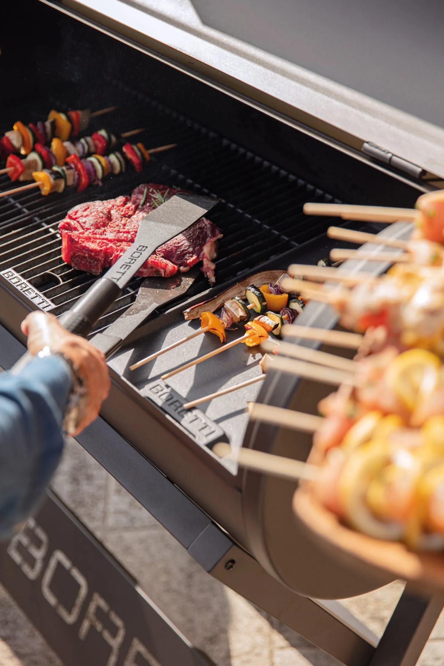 Boretti barbecue tang 7 x 7 x 37 cm