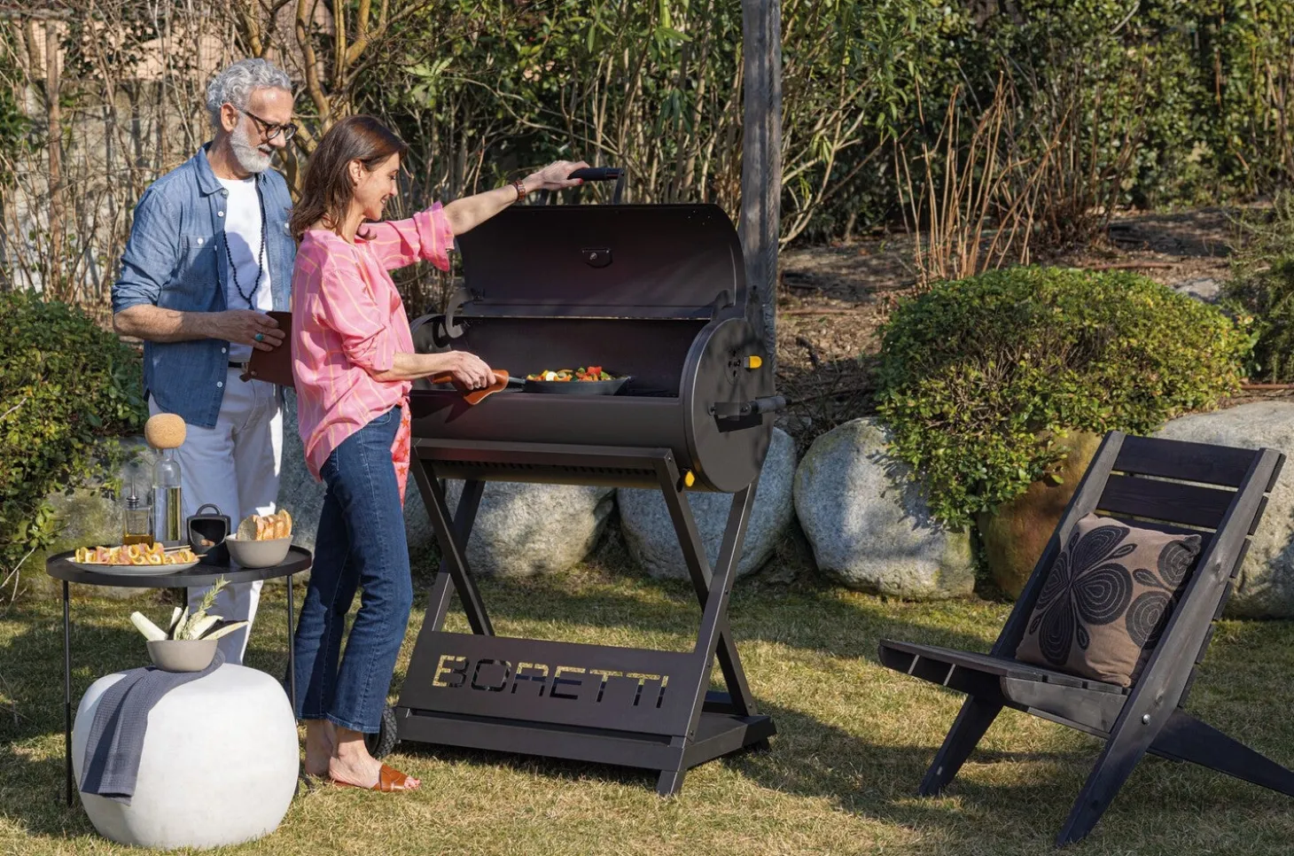 Boretti houtskool barbecue Barilo 107 x 105 x 52 cm