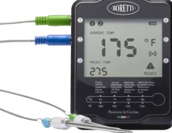 Boretti vleesthermometer met 2 sondes zwart