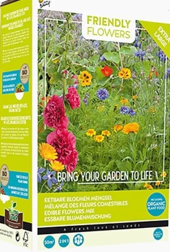 Buzzy Friendly Flowers bloemenzaadmengsel eetbare bloemen 50m2
