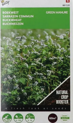 Buzzy seeds groenbemester boekweit (Fagopyrum esculentum) 150 g