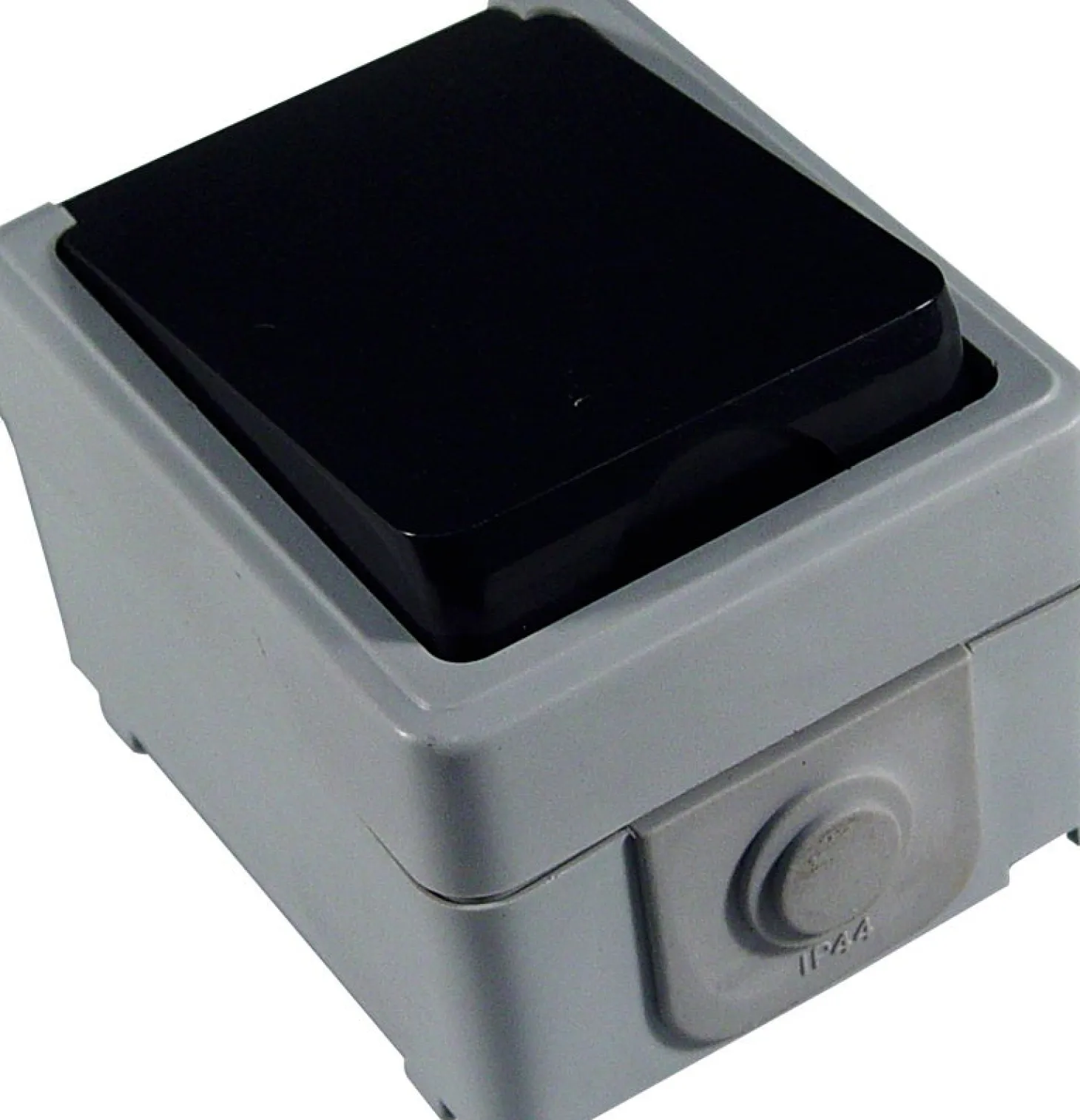 Calex stopcontact enkel grijs 7,6 x 6,5 x 5,2 cm