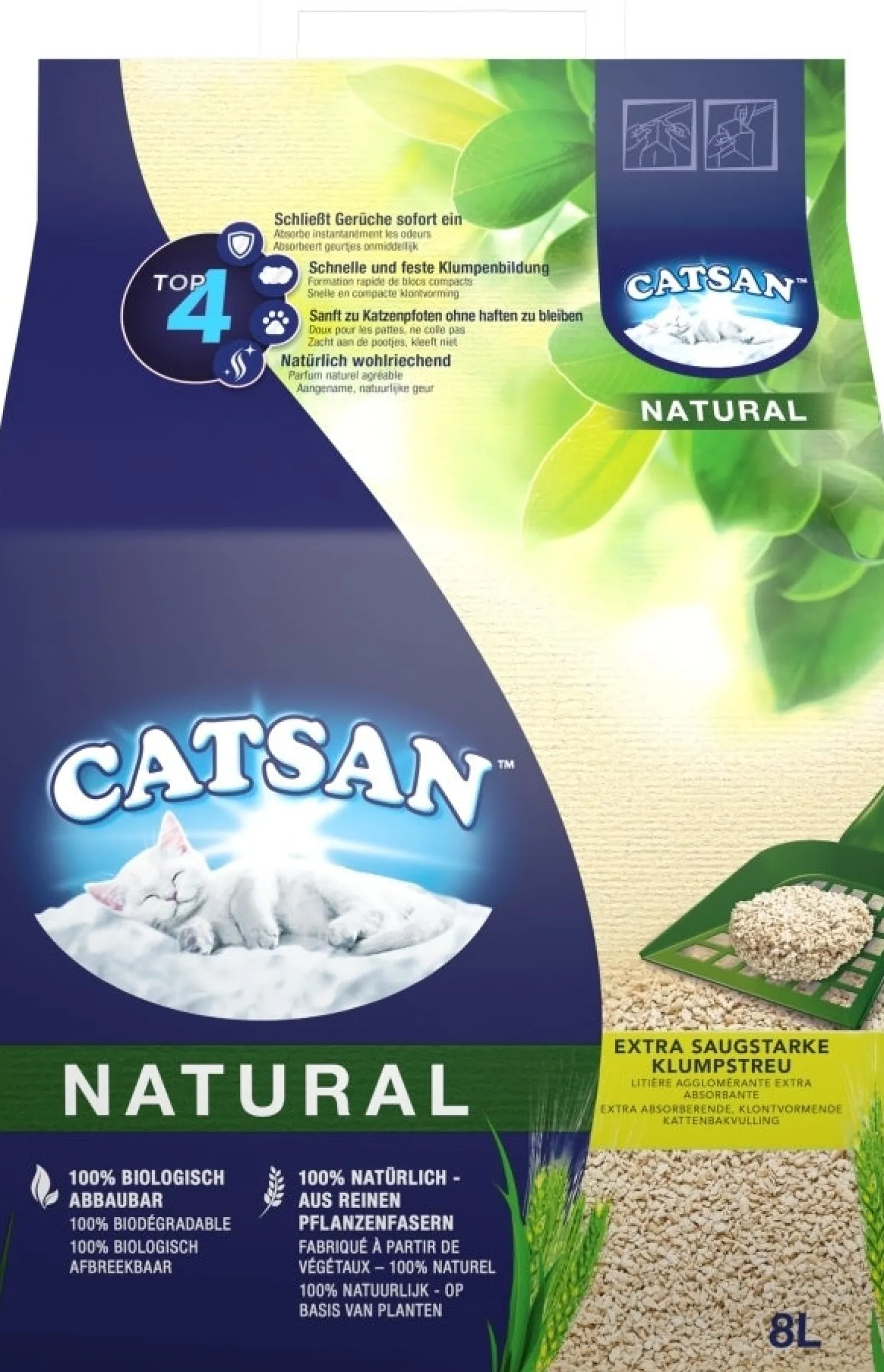 Catsan kattenbakvulling Natural 8 L