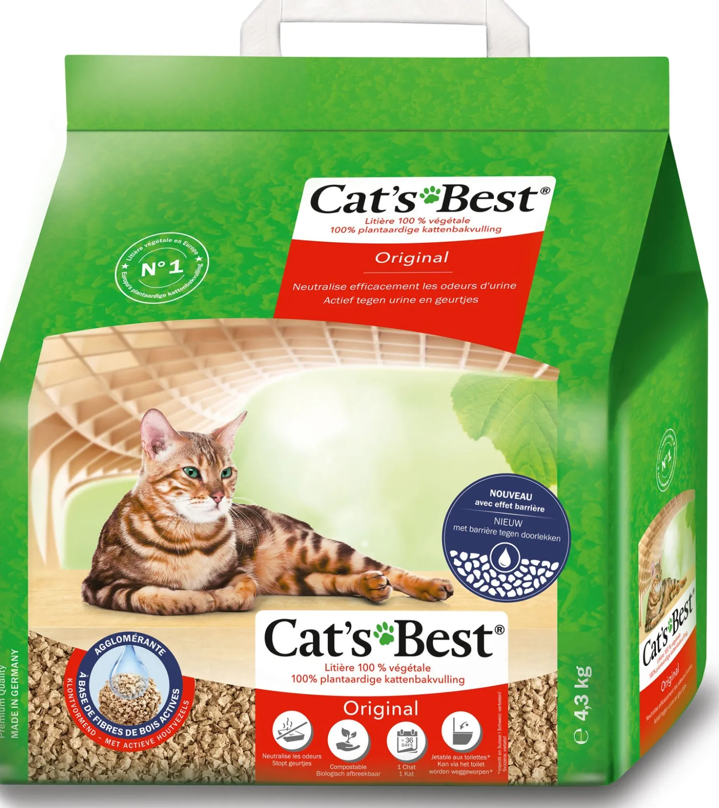 Cat's Best kattenbakvulling Original 10 L