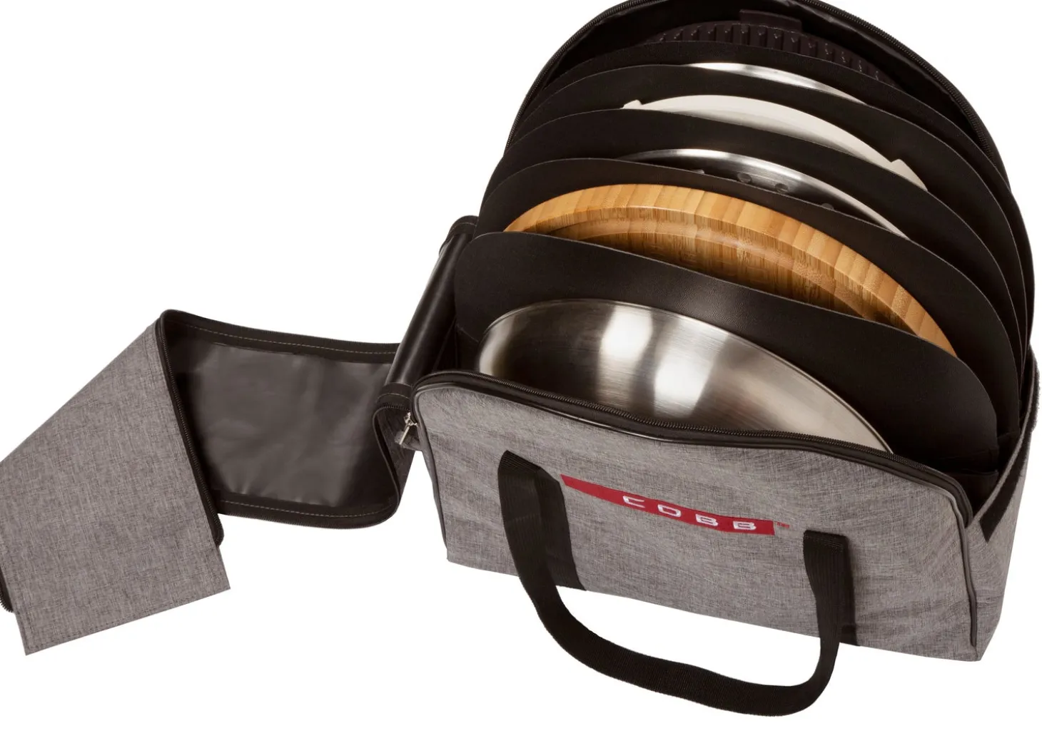 Cobb draagtas accessoires grijs 17 x 41 x 40 cm