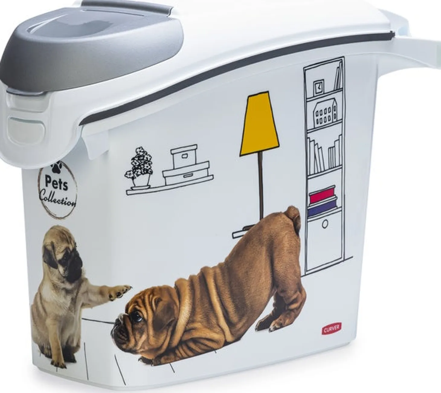 Curver voerton hond wit 15 L