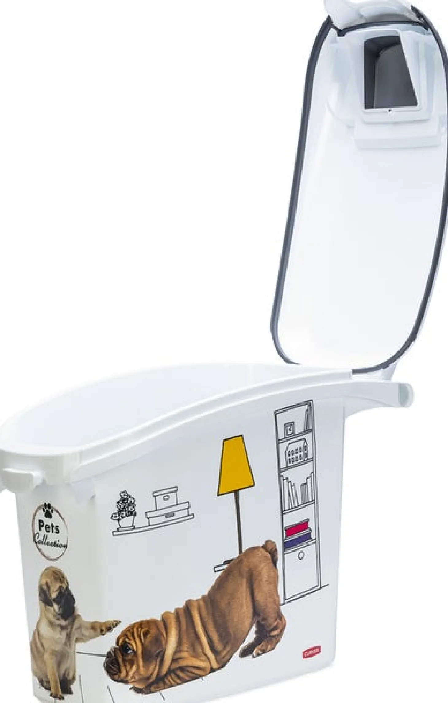 Curver voerton hond wit 15 L