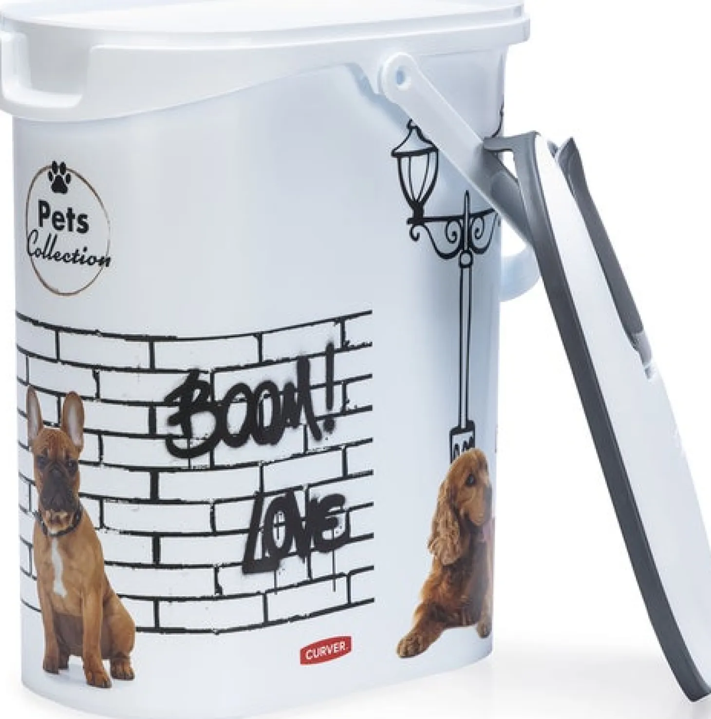 Curver voerton hond wit 10 L