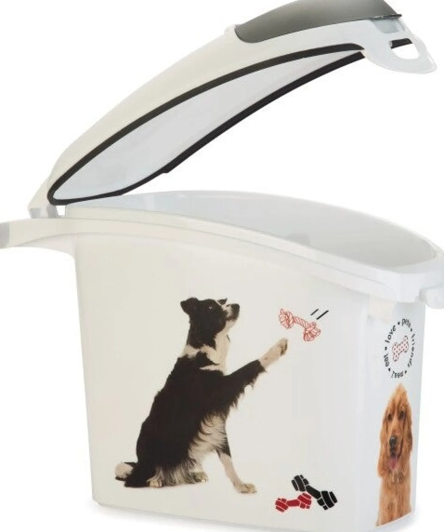 Curver voerton hond wit 15 L / 6 kg
