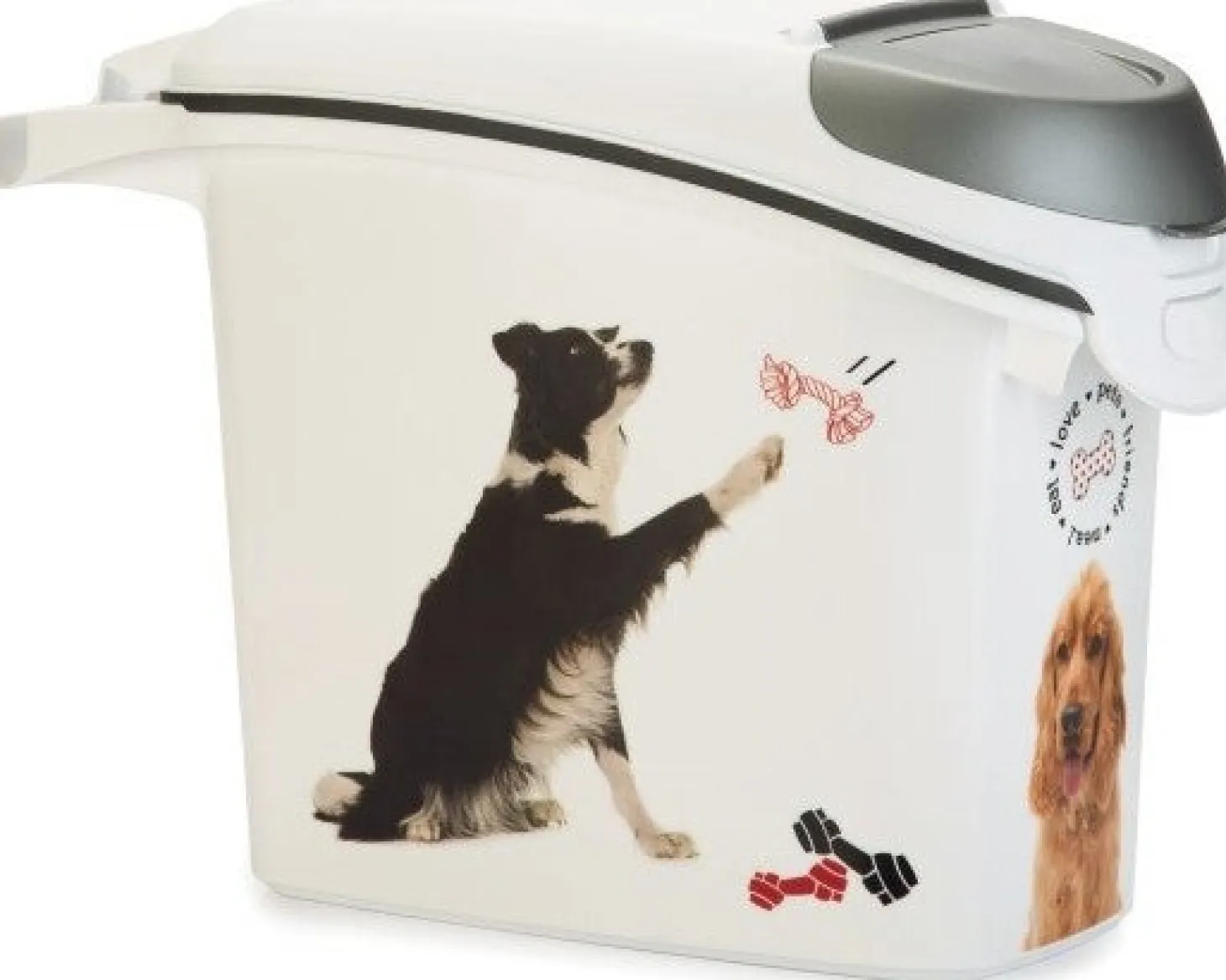 Curver voerton hond wit 15 L / 6 kg