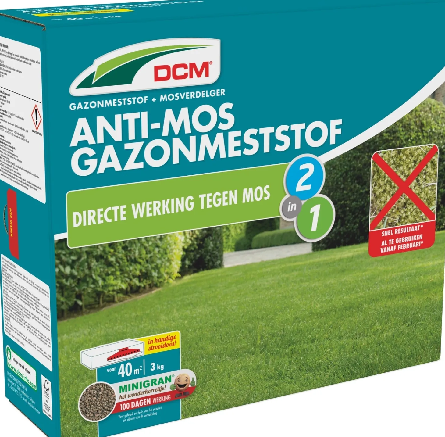 DCM Anti-mos Gazonmeststof 3 kg
