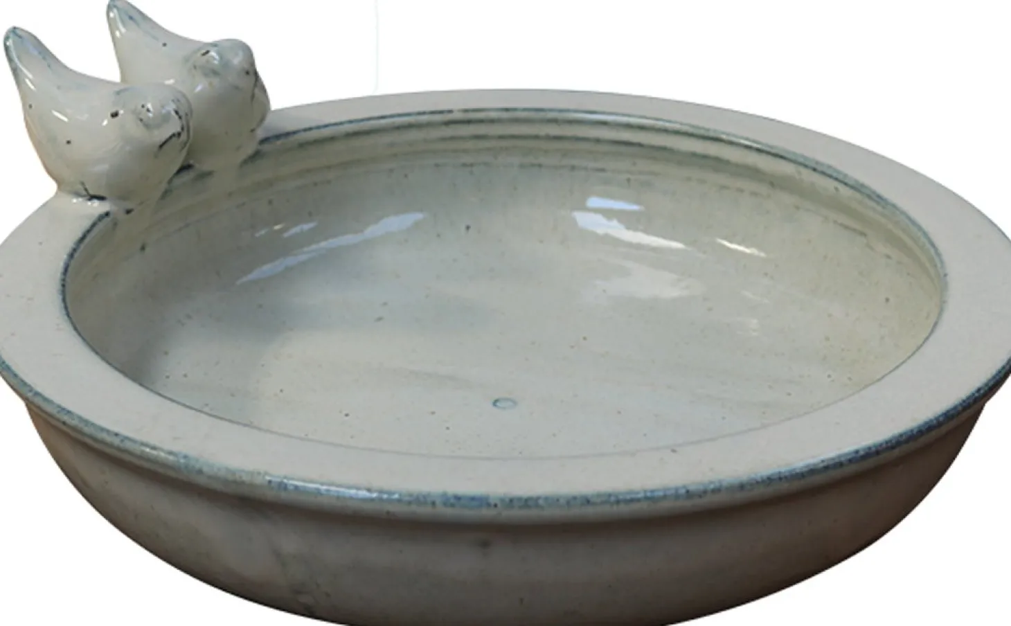 De Beeldengieterij vogelbad crème D 30 H 10 cm