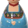 Decoris beeld Frida blauw 8,5 x 8,2 x 17,6 cm