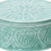 Decoris opbergdoos Cura mint D 20 H 9 cm