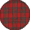 Decoris placemat rood D 35 H 0,5 cm