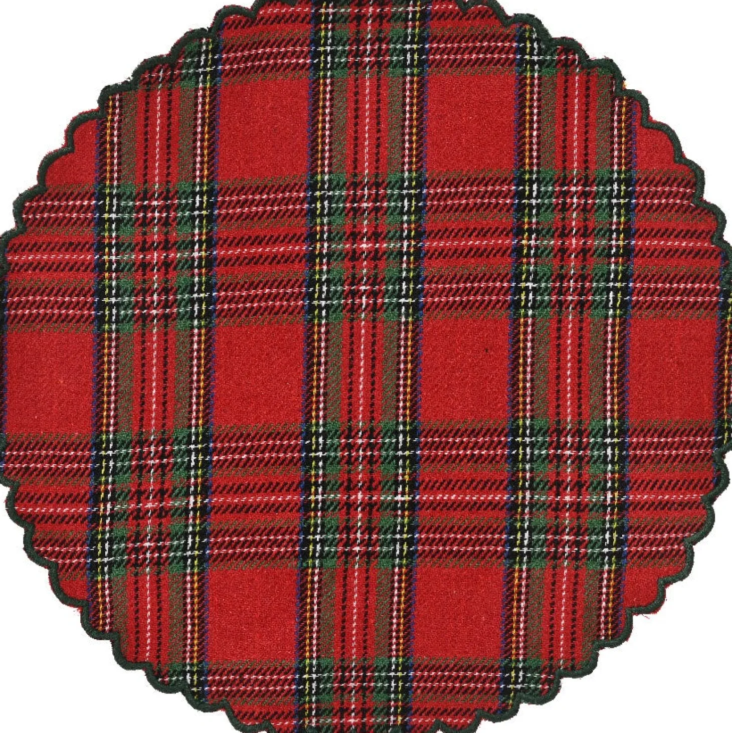 Decoris placemat rood D 35 H 0,5 cm