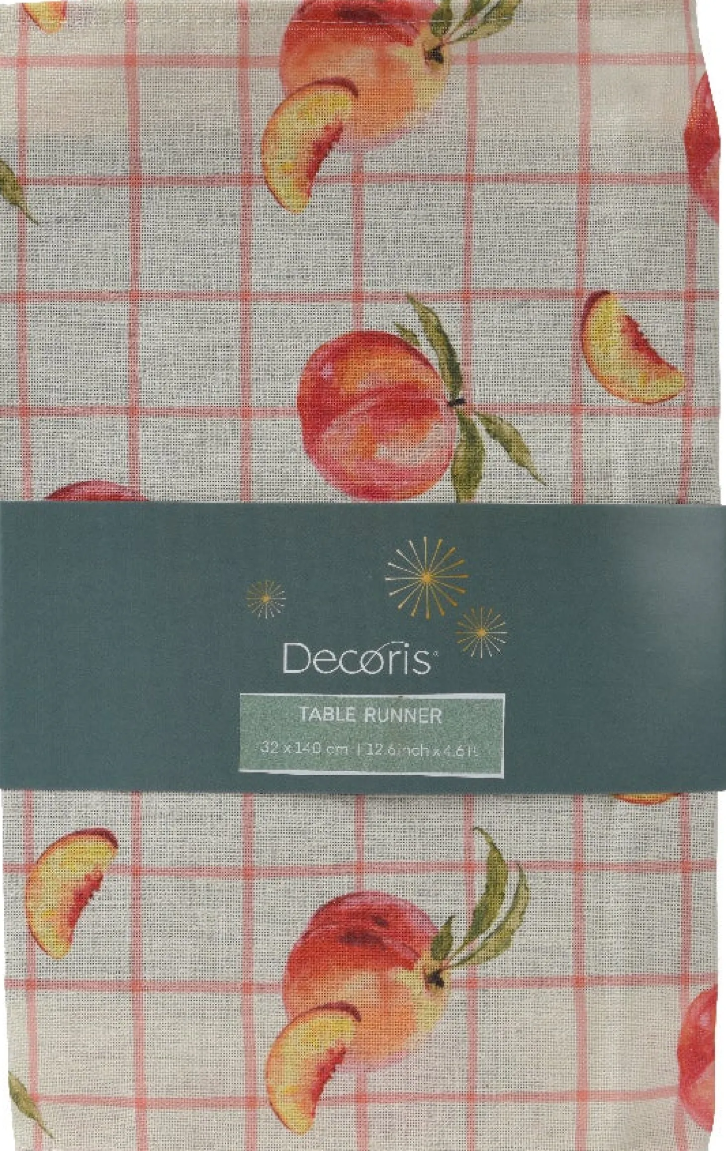 Decoris tafelloper Perzik 32 x 140 cm