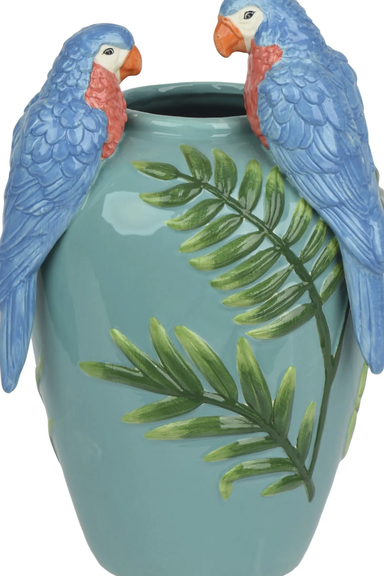 Decoris vaas Ara blauw 20 x 19 x 30,5 cm