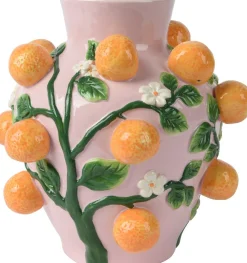 Decoris vaas Berry roze D 26 H 26 cm