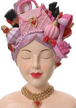 Decoris vaas Dame roze 15,5 x 12,5 x 21,5 cm