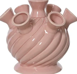 Decoris vaas Tullip roze D 20,2 H 19,5 cm