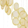 Decoris windspinner schelpen capiz goud D 14,5 H 60 cm