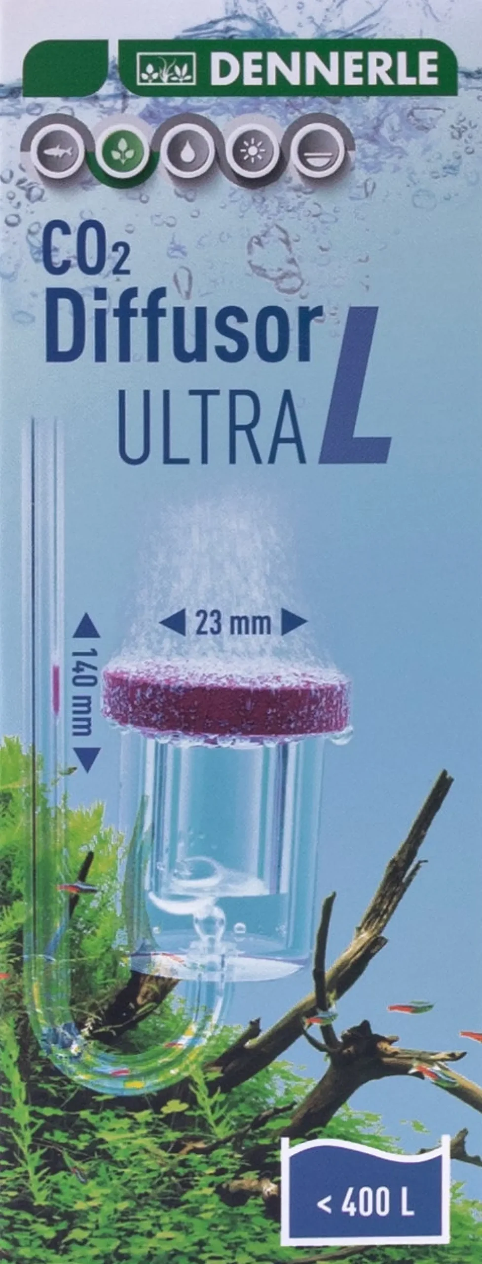 Dennerle CO2 verspreider Ultra L 400 L