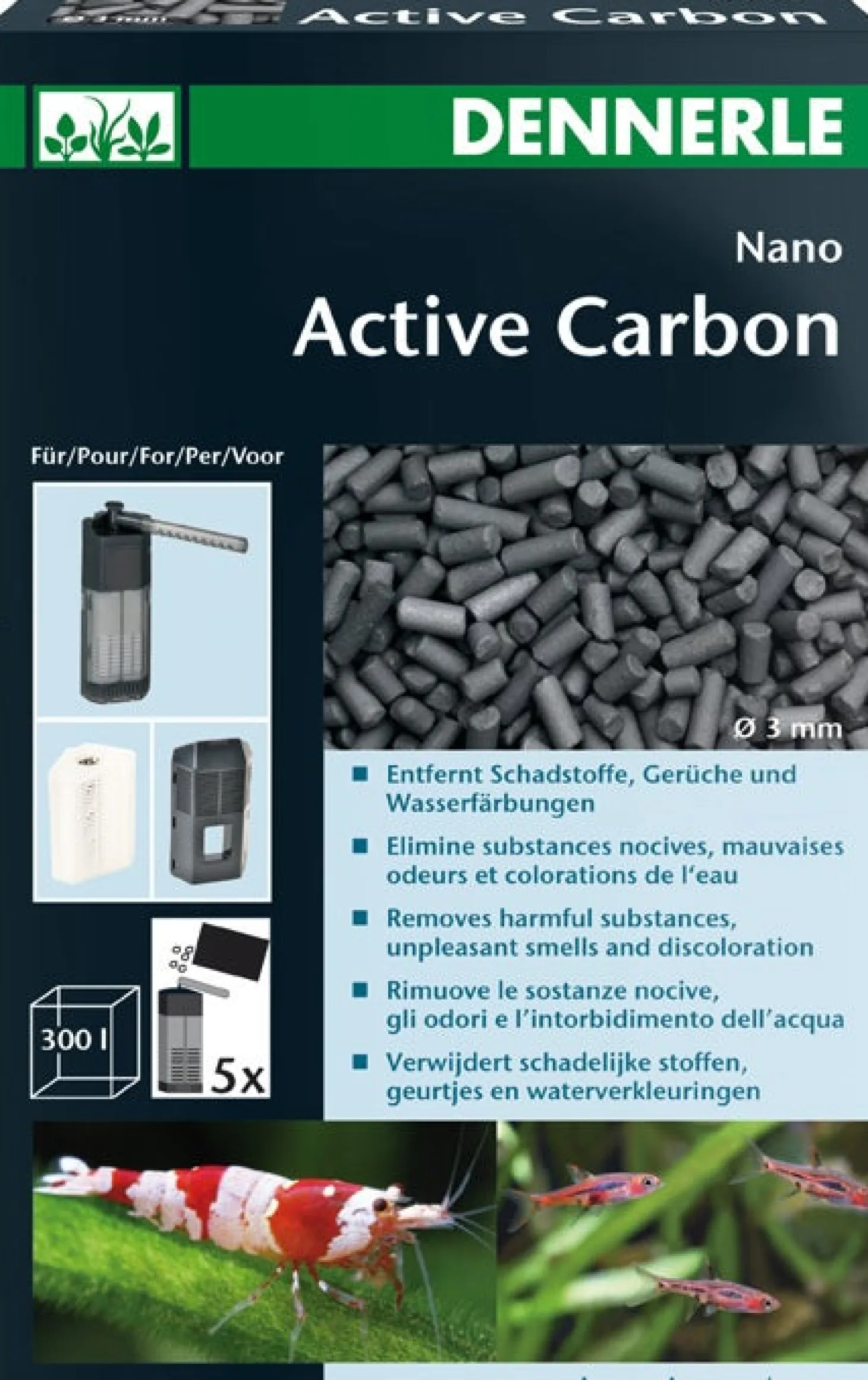 Dennerle Nano filtermateriaal Active Carbon 300 ml