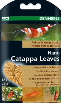 Dennerle Nano Ketapangboombladeren 6,5 x 8,5 cm 12 stuks