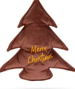 Designed by Lotte knuffel Velvet kerstboom roest 27 x 3 x 27 cm