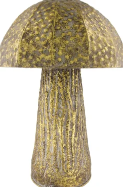 Dijk Natural Collections beeld Paddenstoel goud 38 x 38 x 58cm