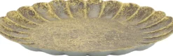 Dijk Natural Collections decoratiebord Elara bruin / goud D 27,7 H 2 cm