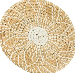 Dijk Natural Collections wandhanger Flora naturel / wit D 28 H 4 cm