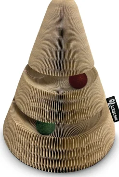 District 70 krabkarton kerstboom Maze 28 x 13 x 7 cm